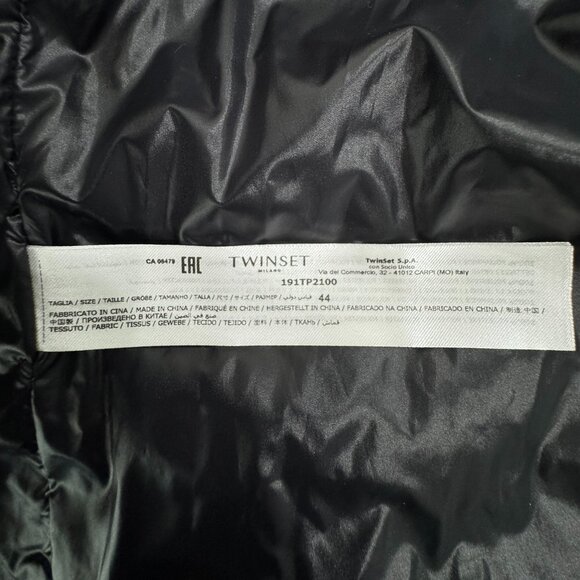 Twinset lightweight puffer jacket/ TWINSET Milano, Size 44/L - Picture 13 of 14